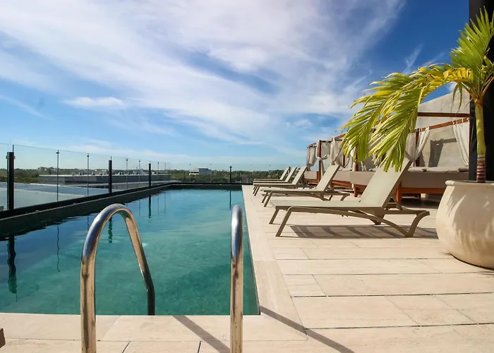 Luxury With Rooftop Pool And Gym In Location Apartamento Tulum